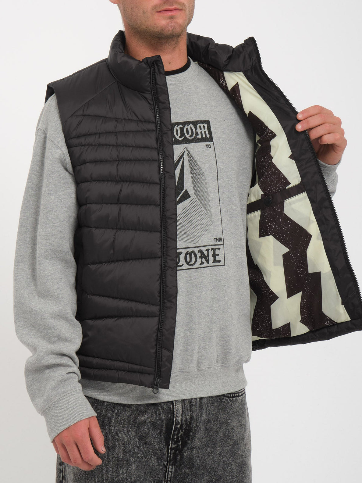 EARTH TRIPPER PUFF VEST (A1832301_BLK) [4]