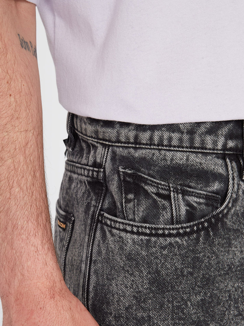 Billow Tapered Jeans - LIGHT ACID BLACK (A1912301_LAB) [2]