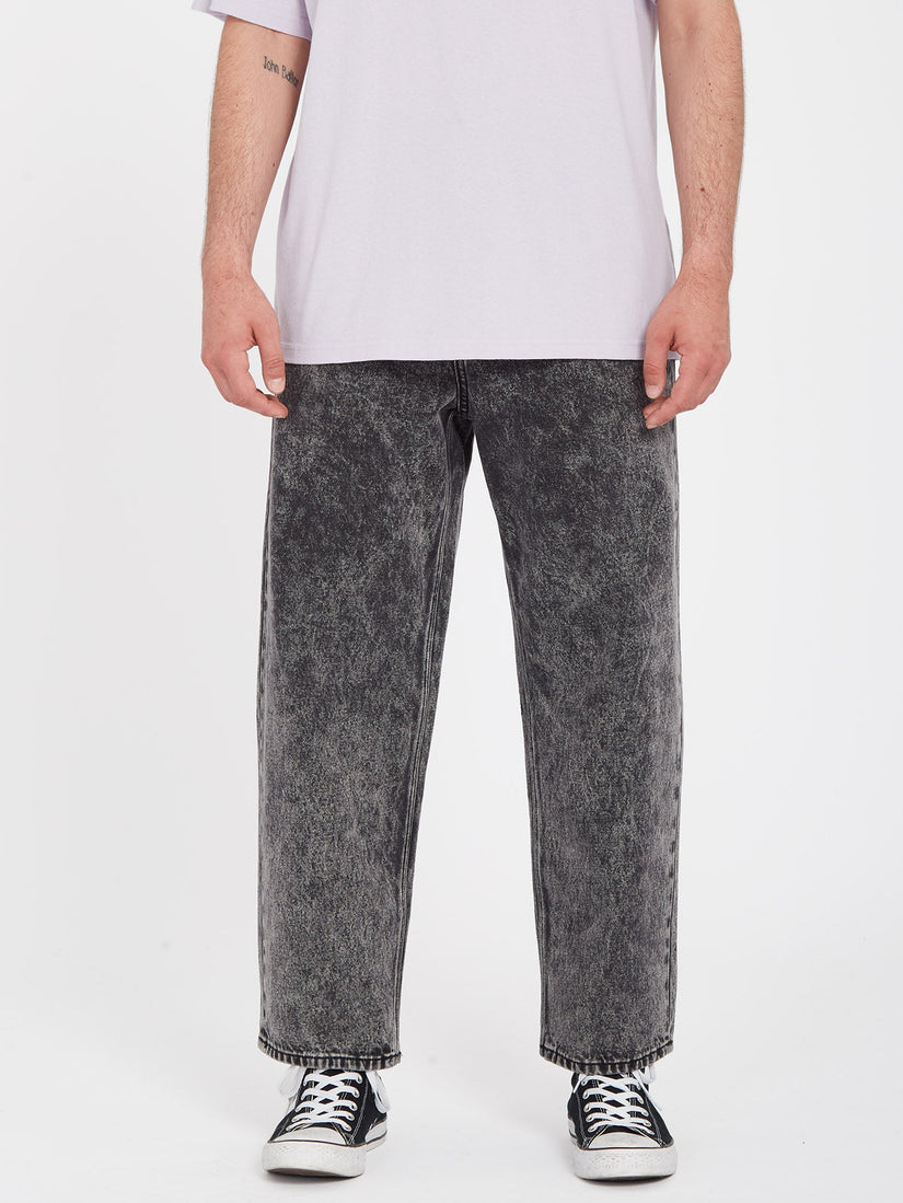 Billow Tapered Jeans - LIGHT ACID BLACK (A1912301_LAB) [F]