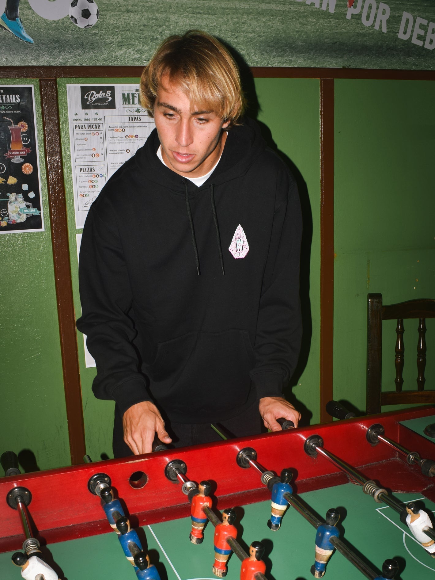 Tetsunori Kapuzenpullover - BLACK