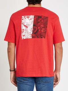 Clatter T-shirt - Carmine Red (A4312115_CMR) [B]