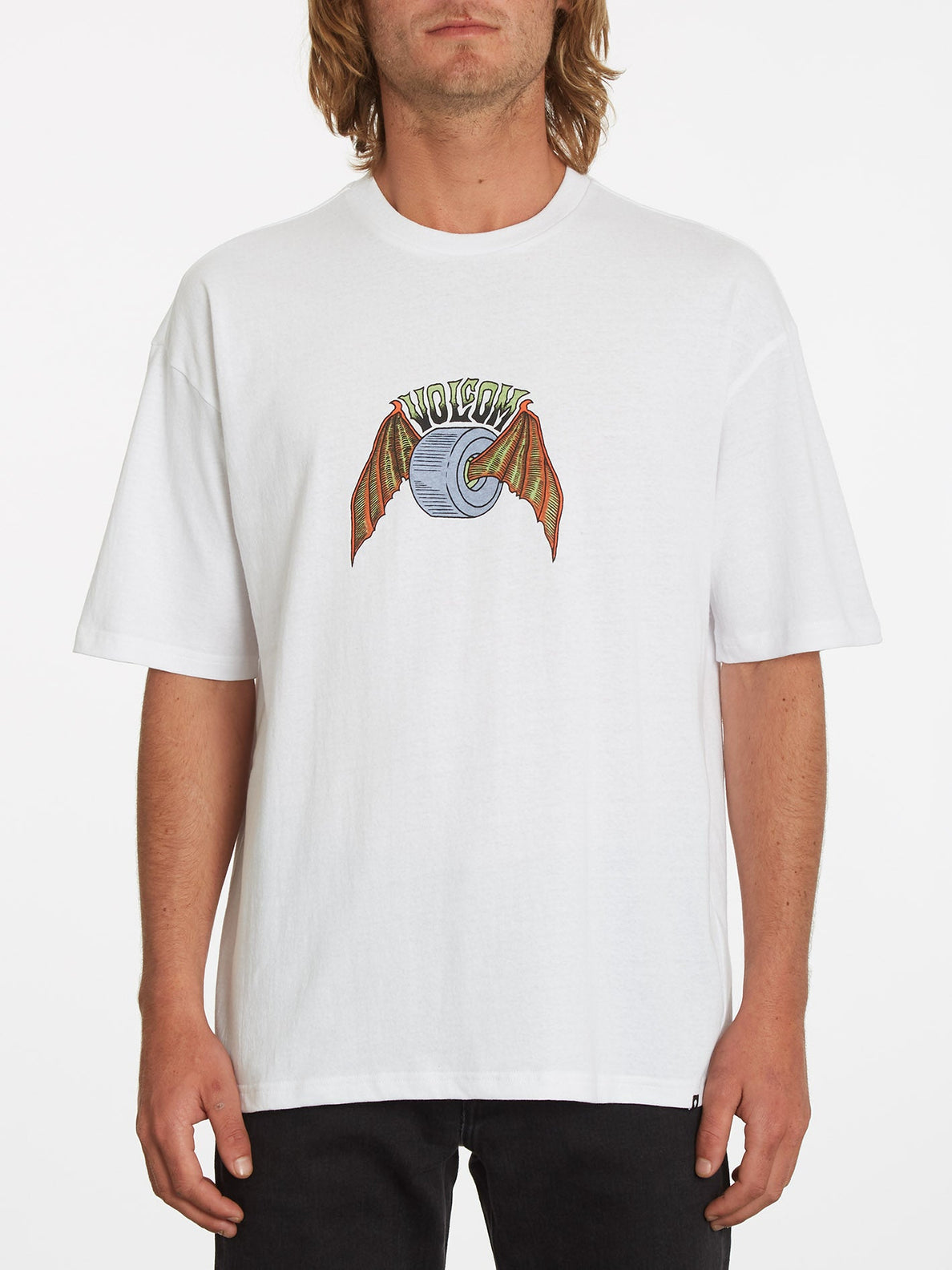 Hell Wheel T-shirt - WHITE (A4332211_WHT) [F]