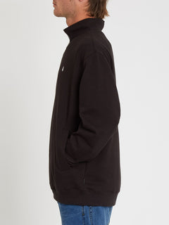 Serum Quarter Zip Sweatshirt - Black (A4612108_BLK) [1]