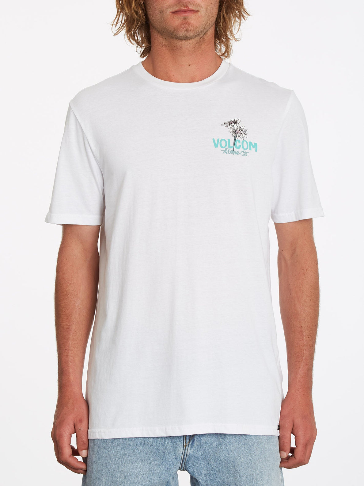 Psychedaisy T-shirt - WHITE (A5032201_WHT) [B]