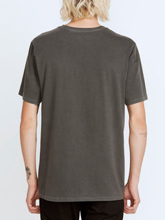 Solid Stone T-shirt - BLACK (A5211906_BLK) [B]