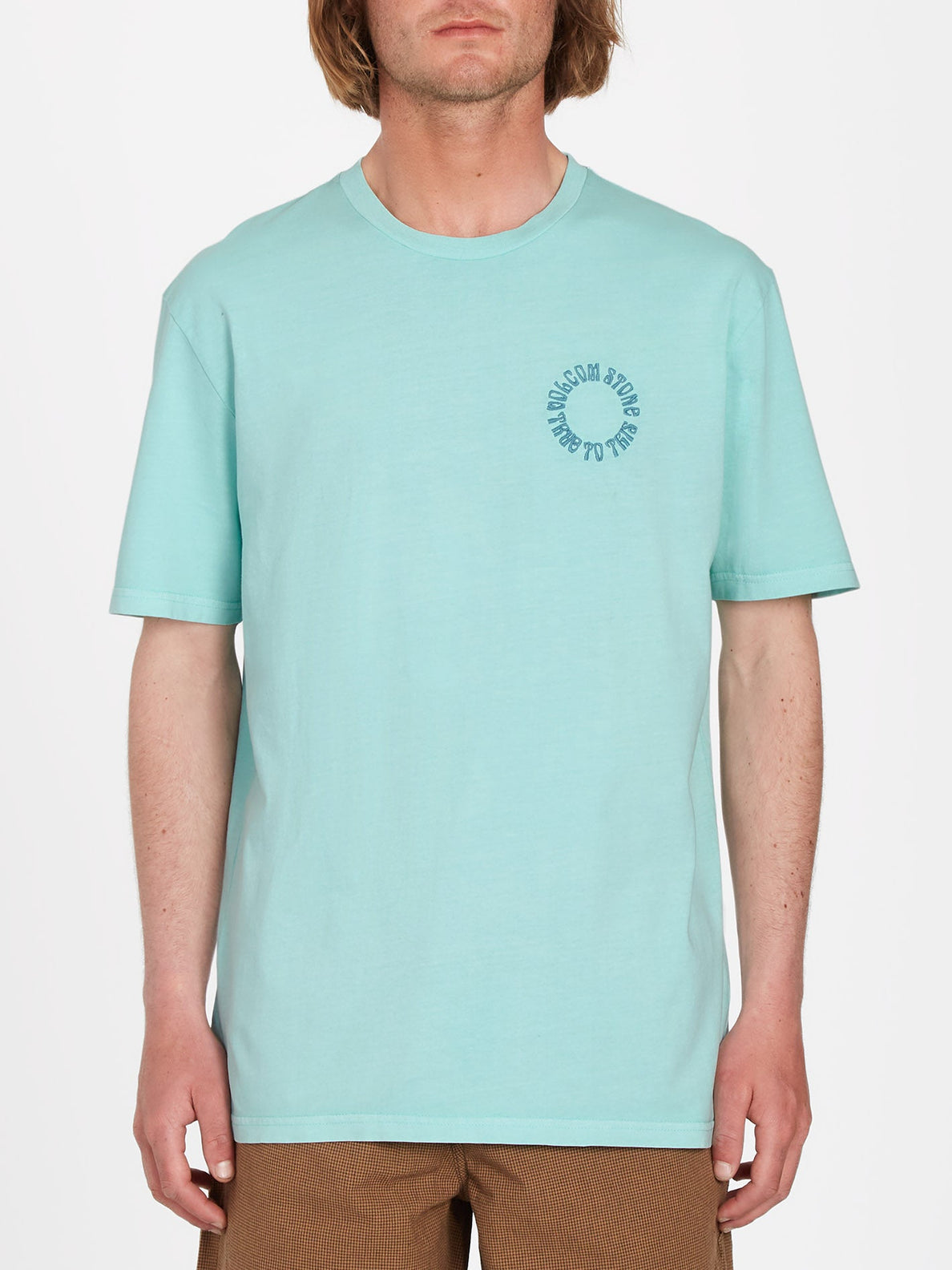 Circle Emb T-shirt - BOTTLE GREEN (A5212318_BTG) [F]
