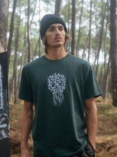 Vaderetro 2 T-shirt - CEDAR GREEN