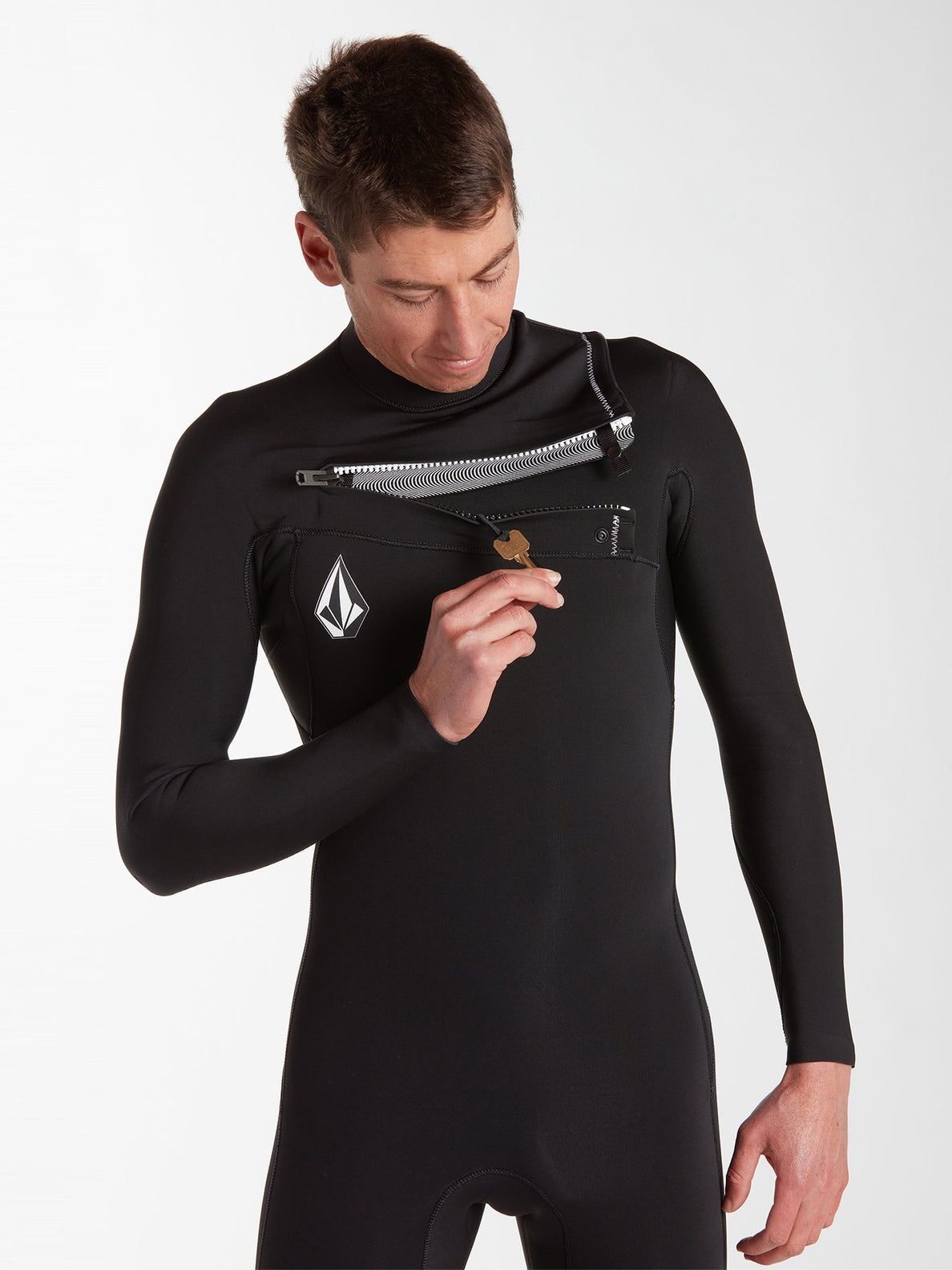 Modulator 2/2 mm Chest Zip Spring Wetsuit - Black