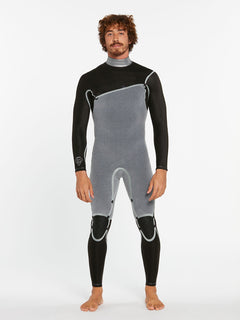 MODULATOR 3/2MM CHEST ZIP WETSUIT - BLACK