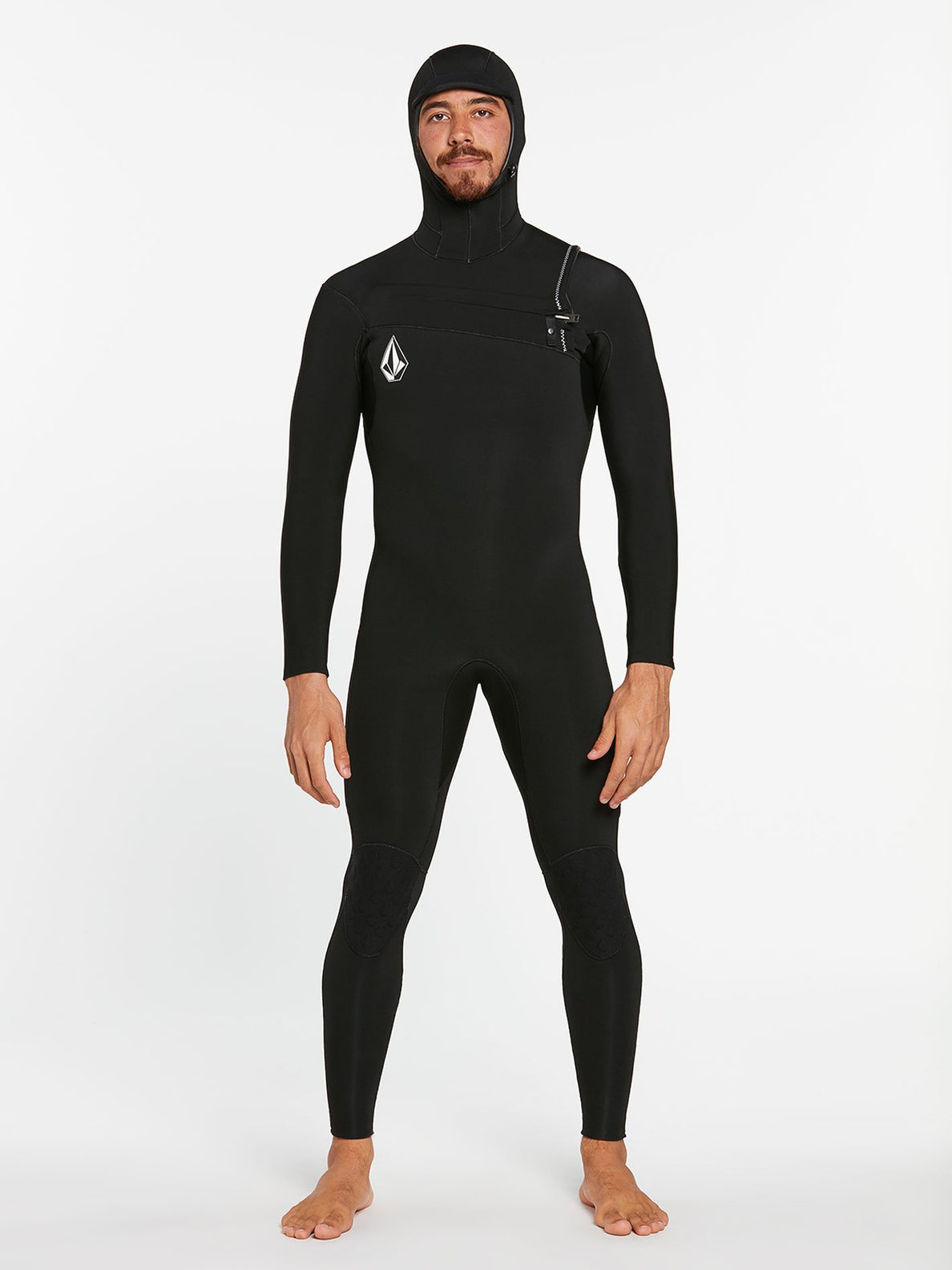 MODULATOR 4/3MM HOODED CHEST ZIP WETSUIT - BLACK