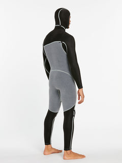 MODULATOR 4/3MM HOODED CHEST ZIP WETSUIT - BLACK