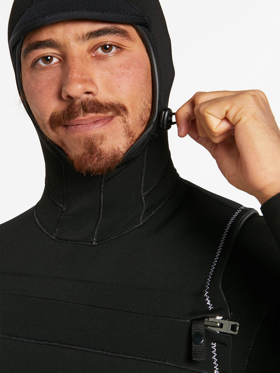 MODULATOR 4/3MM HOODED CHEST ZIP WETSUIT - BLACK