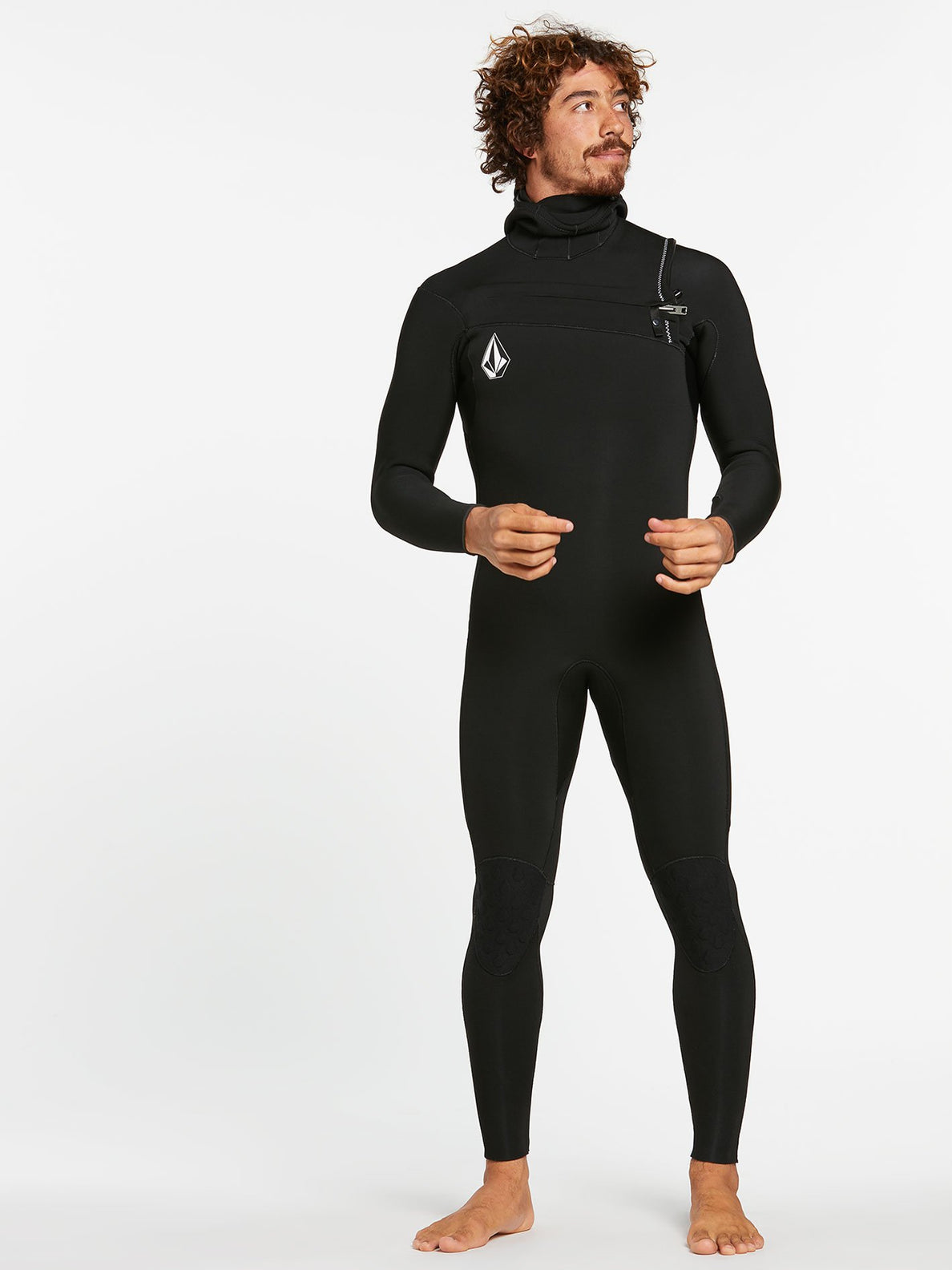 MODULATOR 4/3MM HOODED CHEST ZIP WETSUIT - BLACK