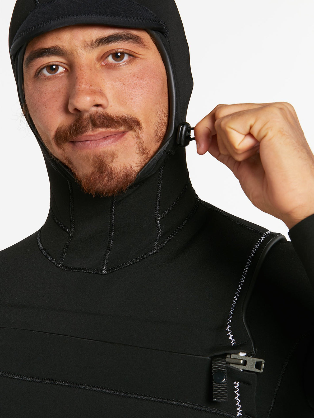 MODULATOR 5/4/3MM HOODED CHEST ZIP WETSUIT - BLACK