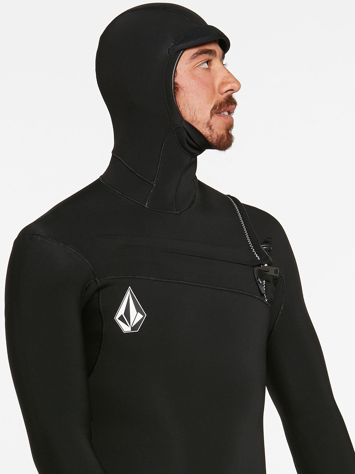 MODULATOR 5/4/3MM HOODED CHEST ZIP WETSUIT - BLACK