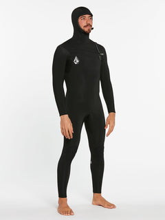 MODULATOR 5/4/3MM HOODED CHEST ZIP WETSUIT - BLACK