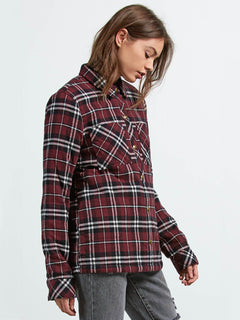 Chemise Plaid About You  - Burgundy