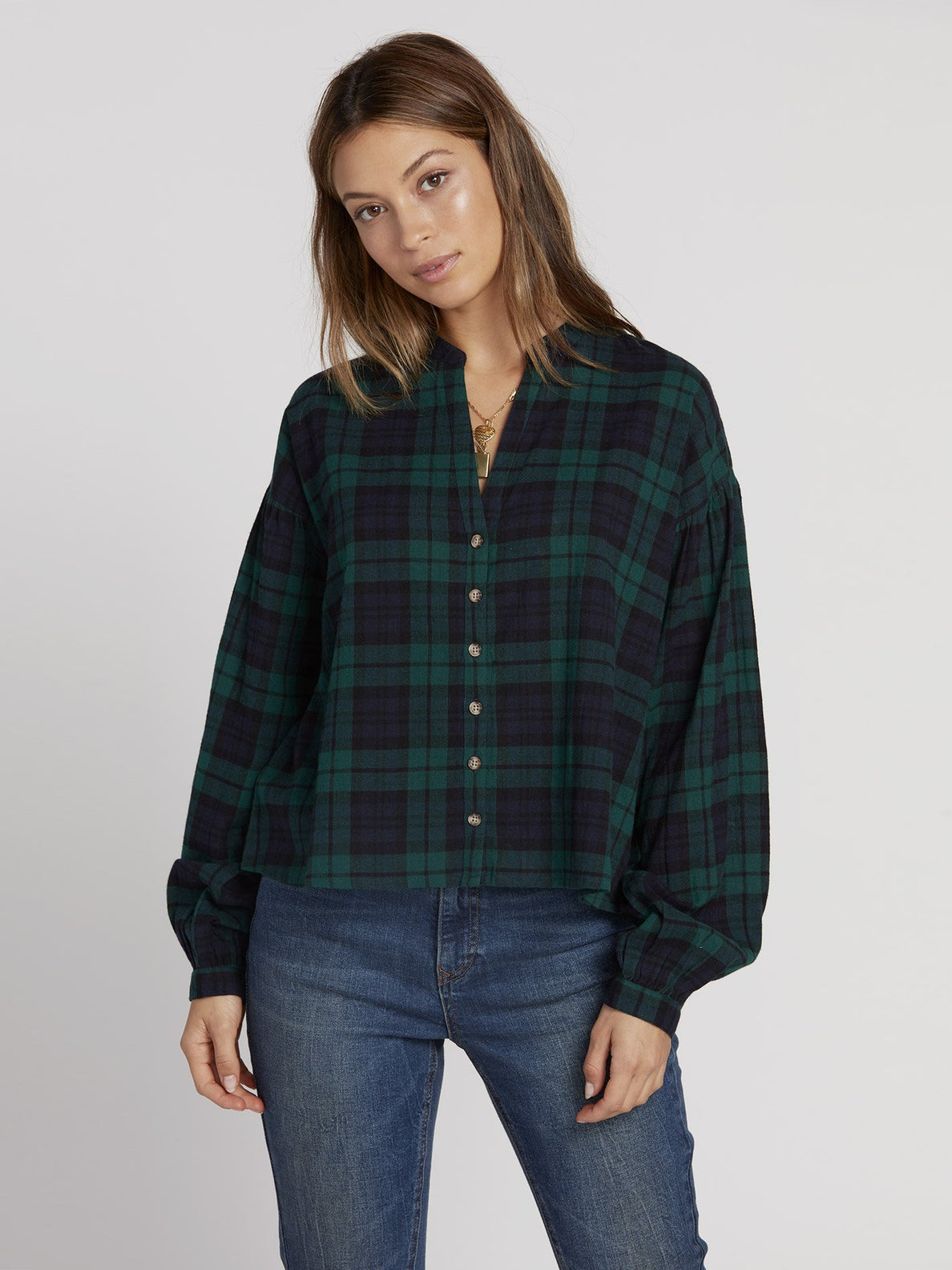 Untamed Feels Top Shirt - Green (B0531905_GRN) [F]