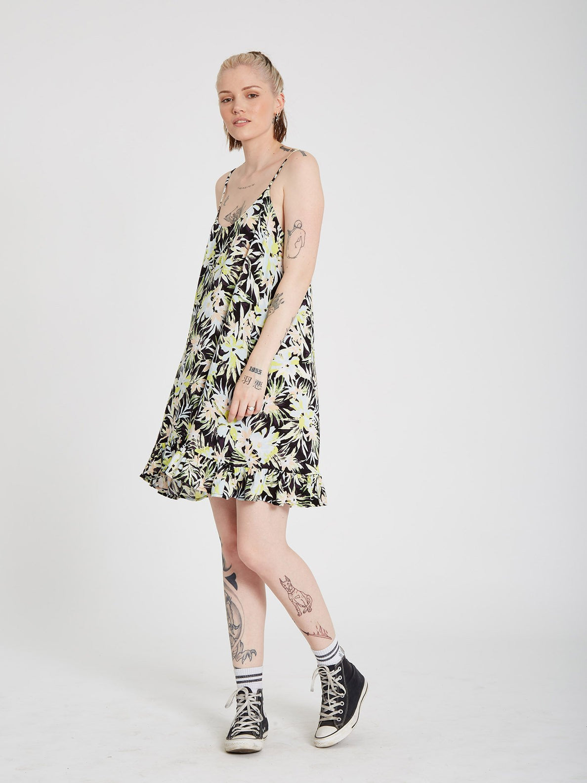 Thats My Type Cami Dress - Lime (B1312105_LIM) [3]