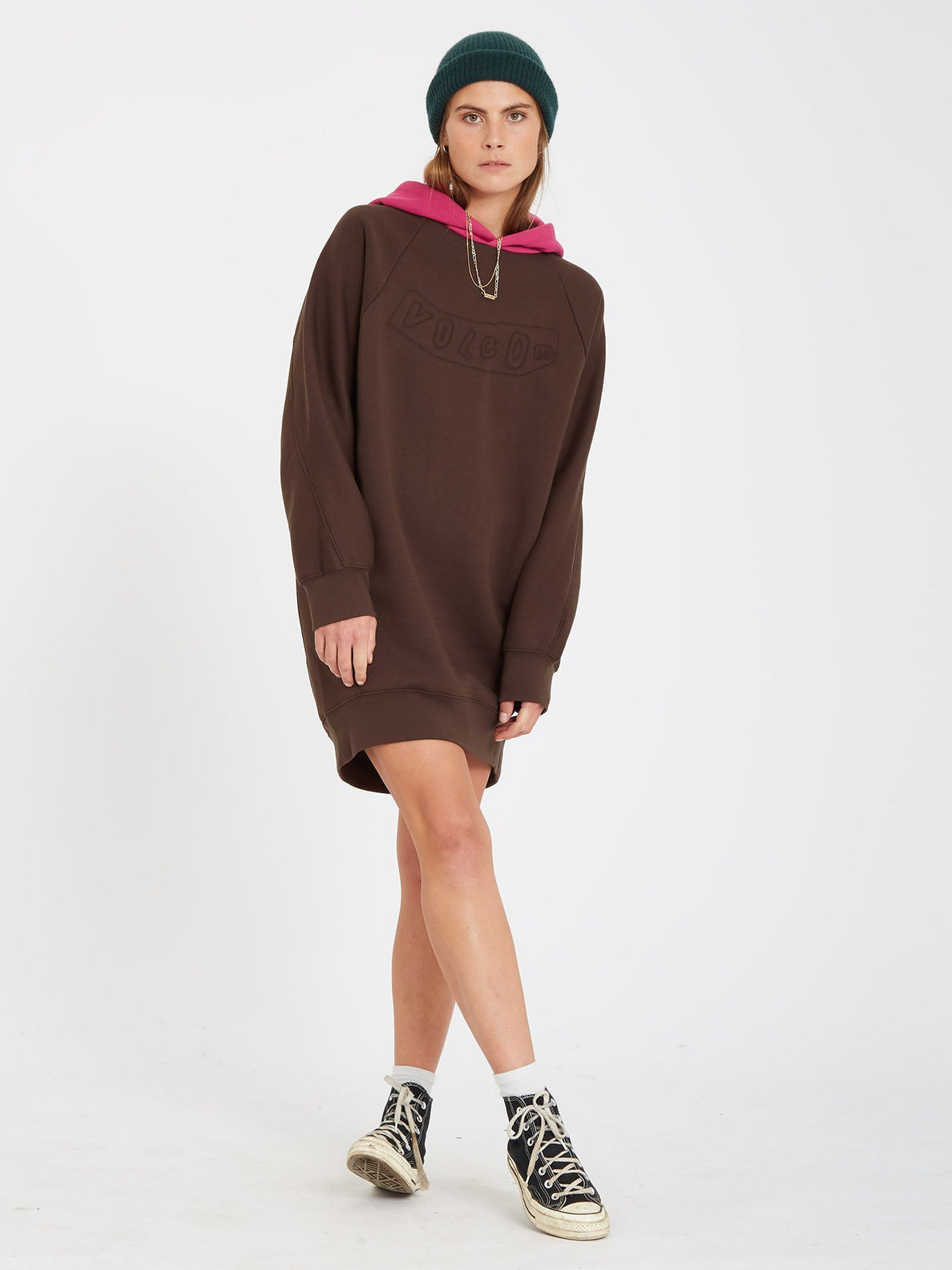 Weirdi Dress - DARK BROWN (B1332104_DBR) [3]
