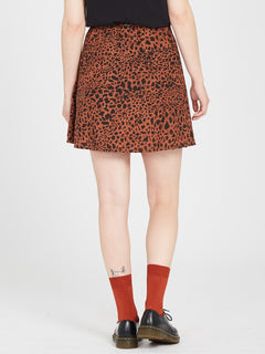 Dino Tea Skirt - DARK CLAY (B1412302_DCL) [B]