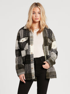 Silent Sherpa Over-shirt - ARMY GREEN COMBO (B1512105_ARC) [1]