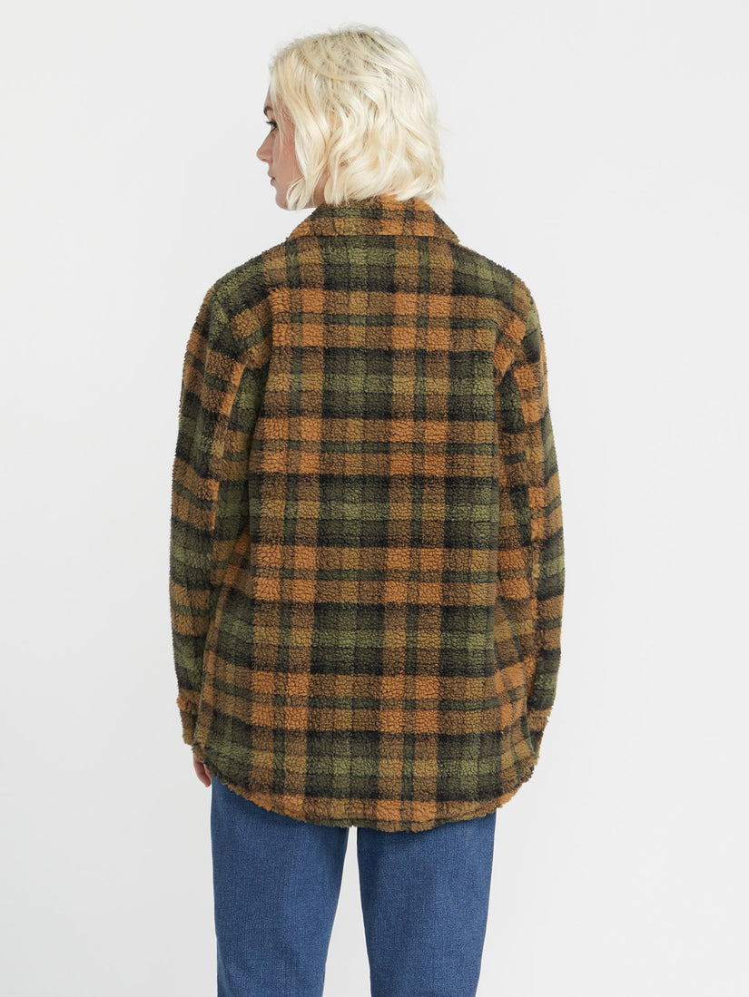 SILENT SHERPA JACKET (B1512105_BRZ) [B]