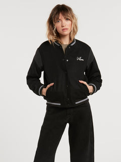 TINYTED BOMBER (B1732065_BLK) [F]