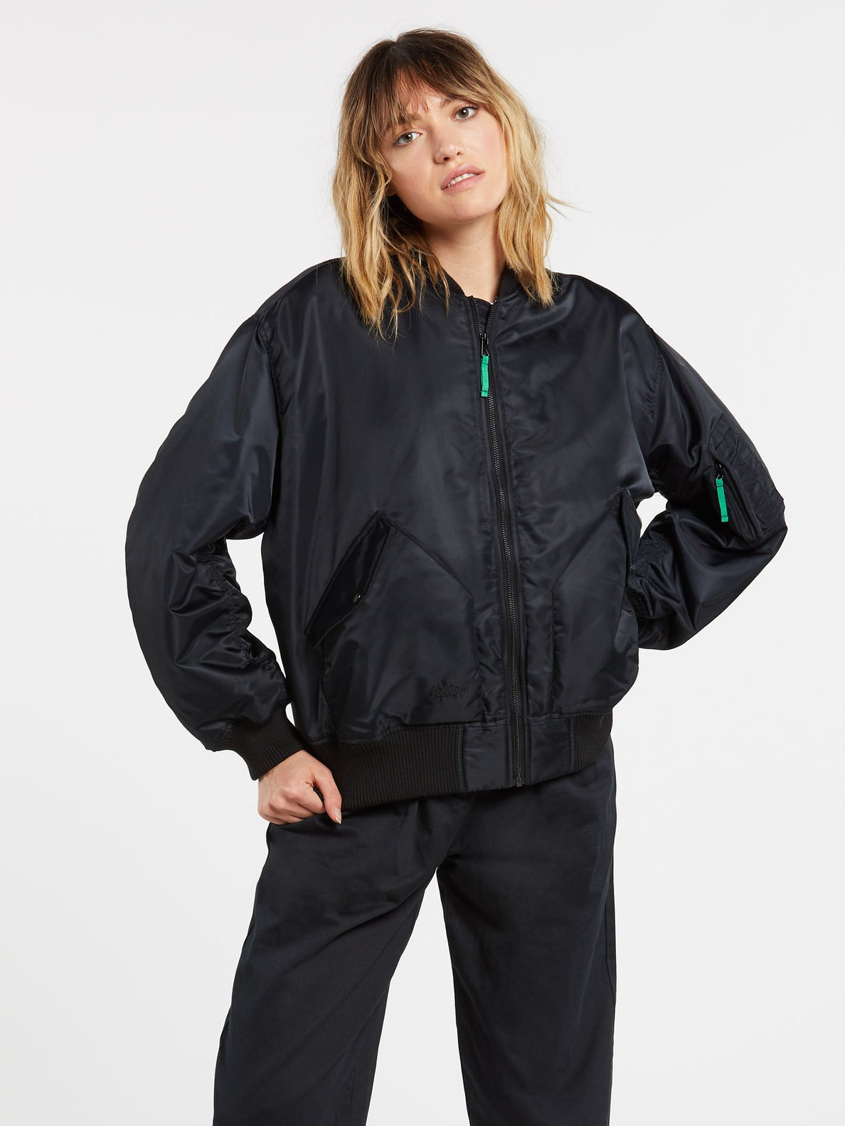 GREENFUZZ JACKET (B1732067_BLK) [F]