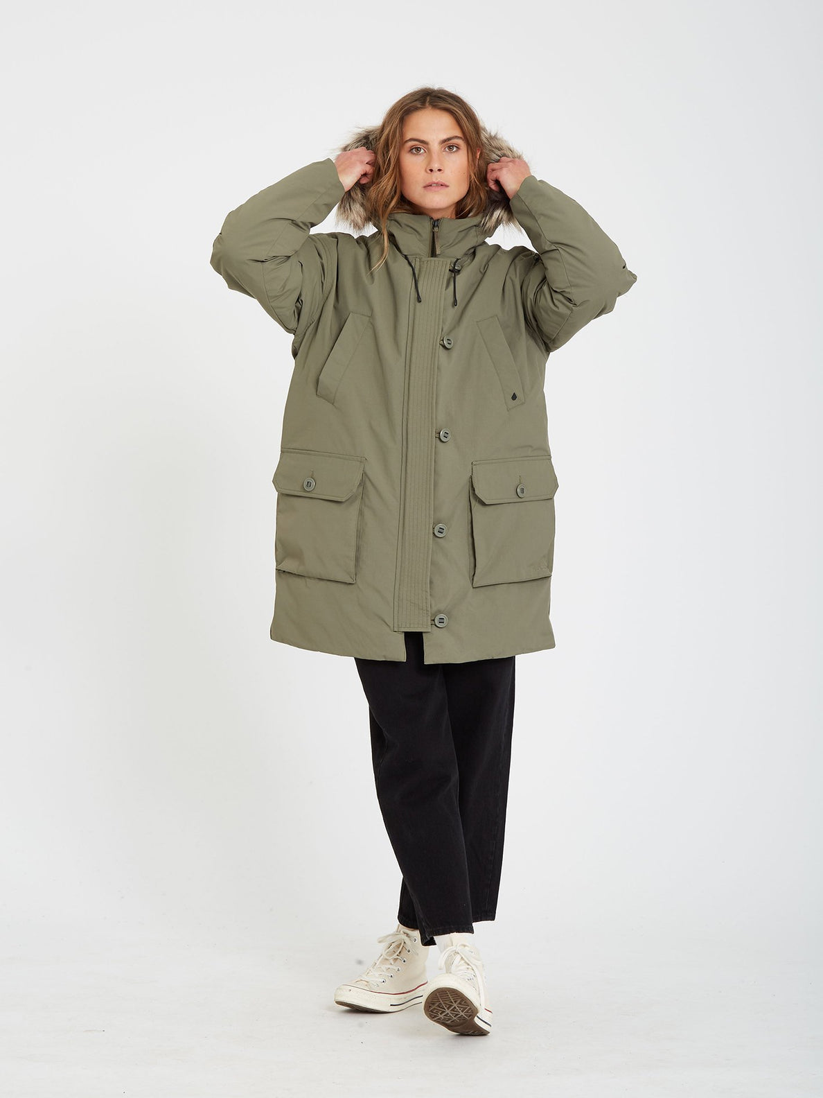 Warmer N Over 5K Parka - ARMY GREEN COMBO (B1732104_ARC) [17]