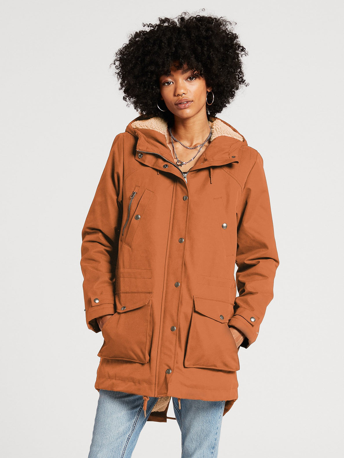 Walk On By 5K Parka - MOCHA (B1732110_MOC) [F]