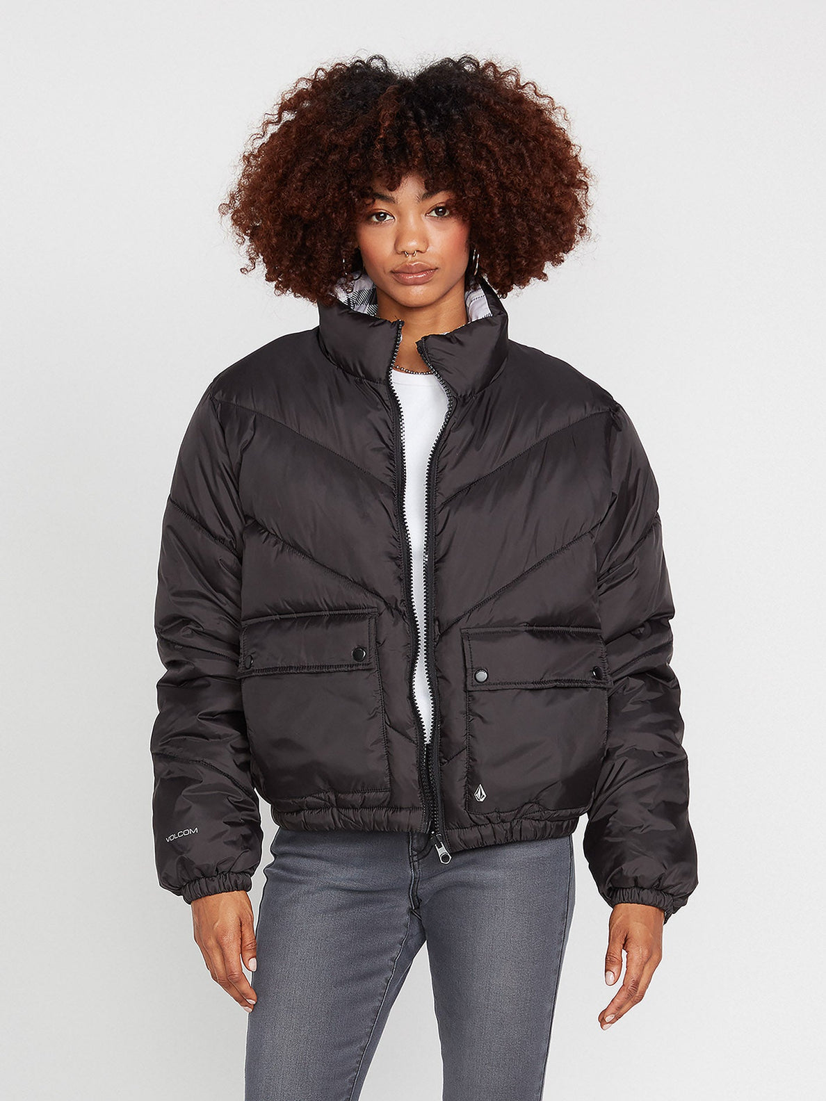 Down'N Puff Jacket (Reversible) - BLACK (B1732203_BLK) [1]