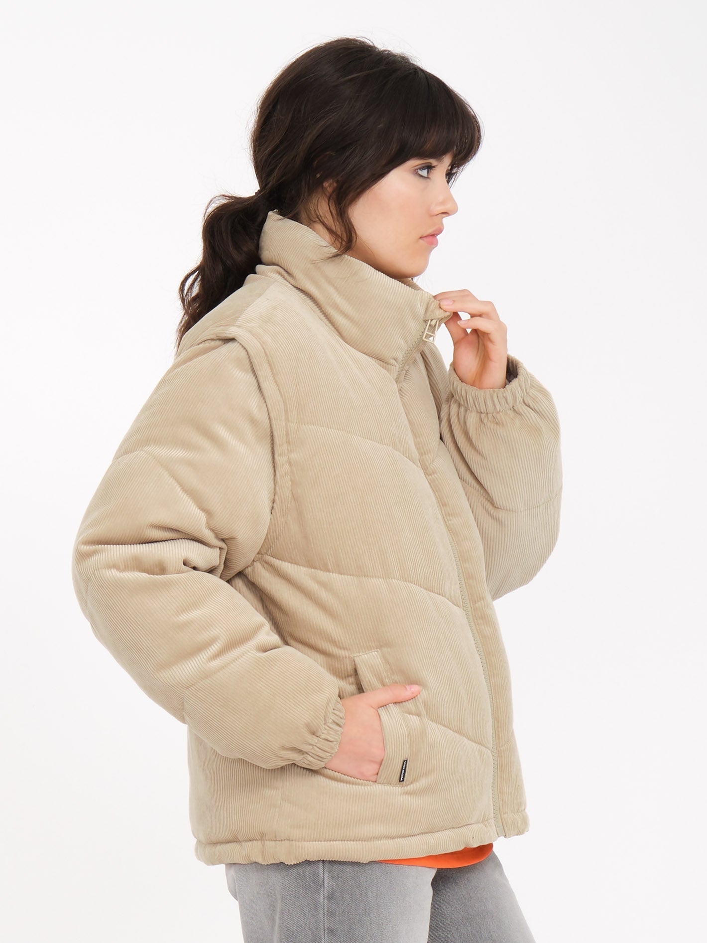 Cord'N Puff Jacke - KHAKI - Damen - Volcom Deutschland