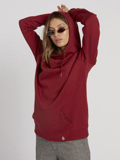 Walk On By High Neck Hoodie - Auburn (B3131810_AUB) [1]