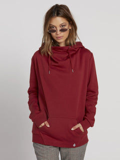 Walk On By High Neck Hoodie - Auburn (B3131810_AUB) [F]