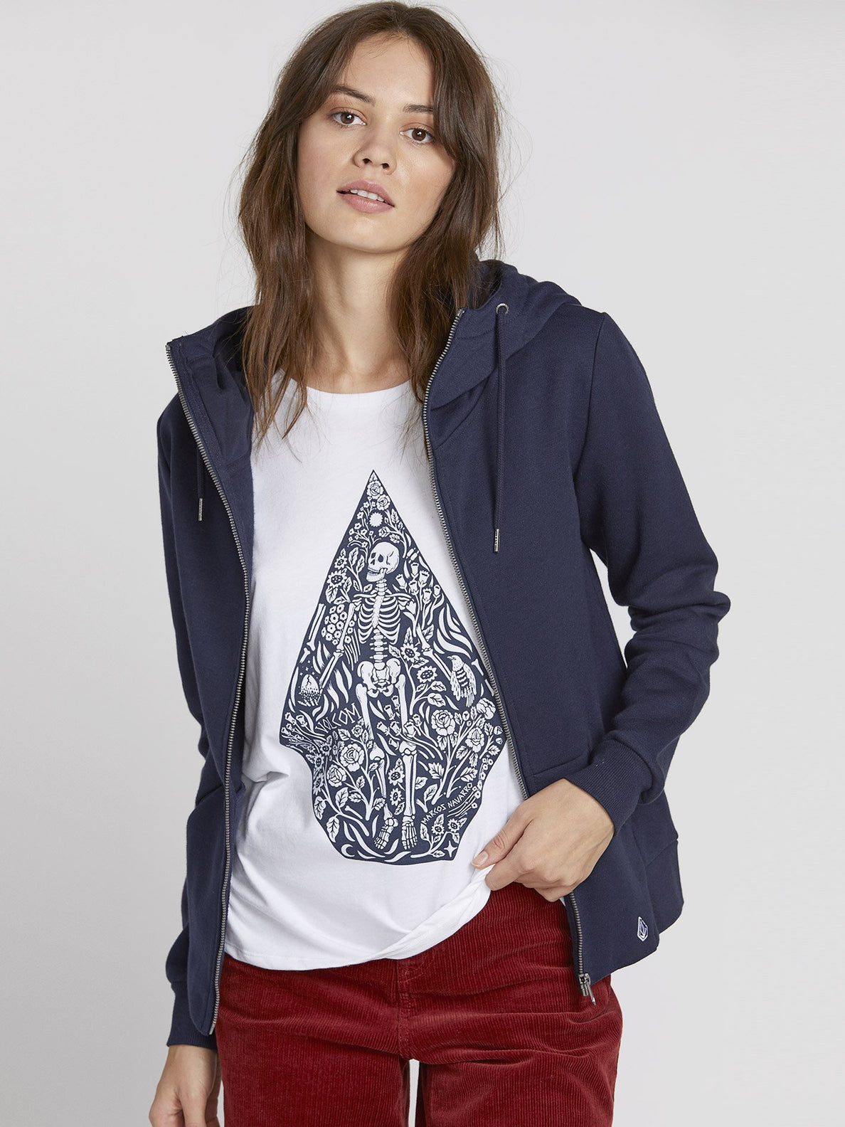 Walk On By Zip Hoodie - Sea Navy (B3131952_SNV) [1]