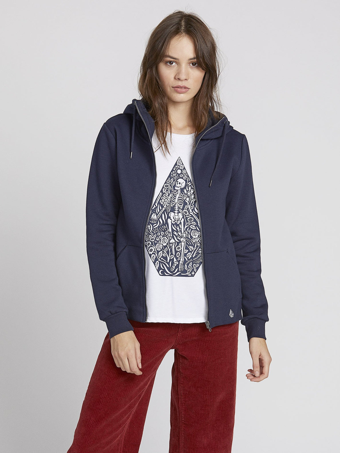 Walk On By Zip Hoodie - Sea Navy (B3131952_SNV) [2]