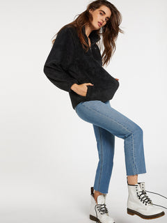 Pheelin Phuzzy Jumper - BLACK