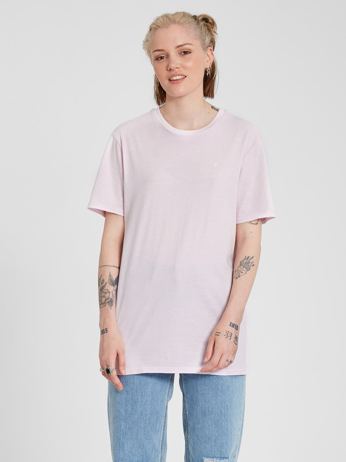 Solid Stone T-shirt - Lavender (B3512113_LAV) [F]