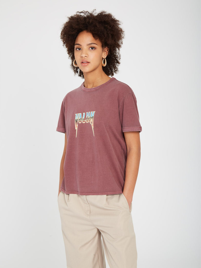 Truly Ringer T-shirt - BURGUNDY (B3512307_BUR) [5]