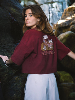 Drumstone T-Shirt - BURGUNDY