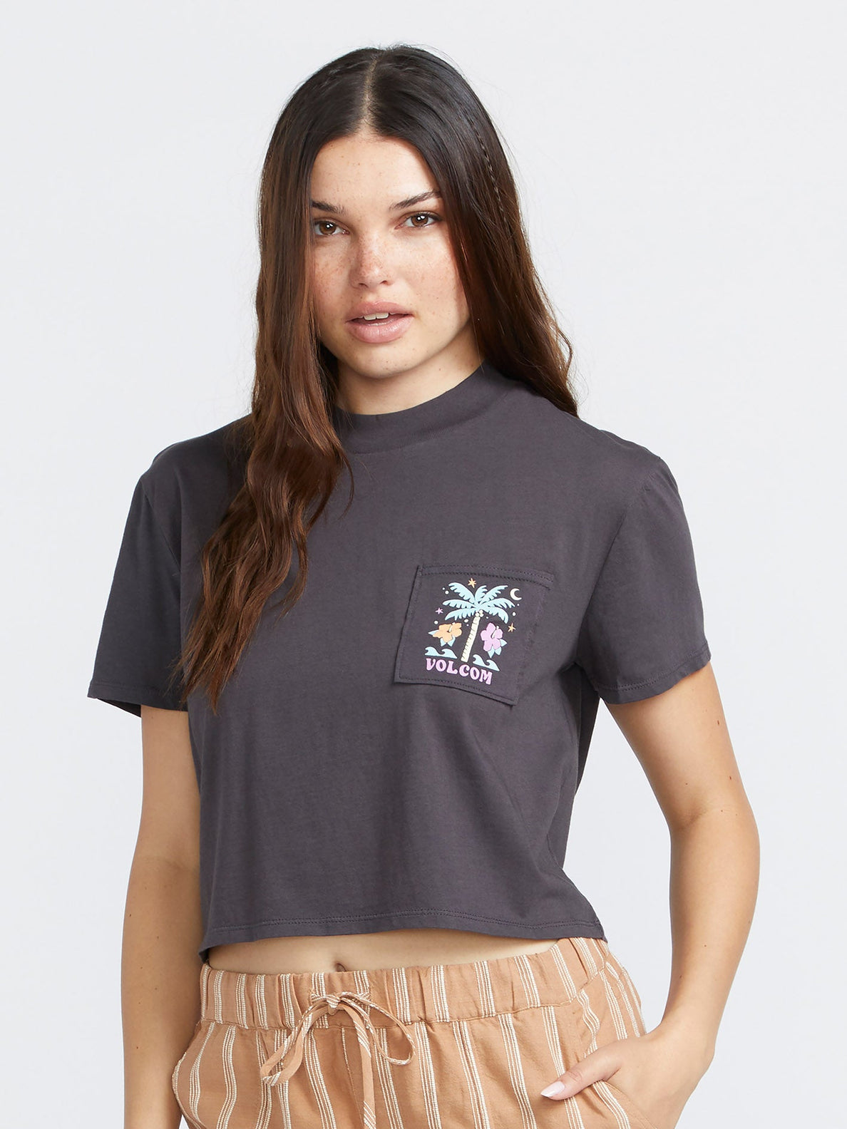 Pocket Dial T-shirt - VINTAGE BLACK - Damen - Volcom Deutschland