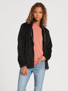 Pheelin Phuzzy Zip Sweatshirt - BLACK (B4832100_BLK) [1]