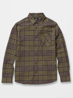 Caden Plaid Shirt - MILITARY - (KIDS) (C0532203_MIL) [F]