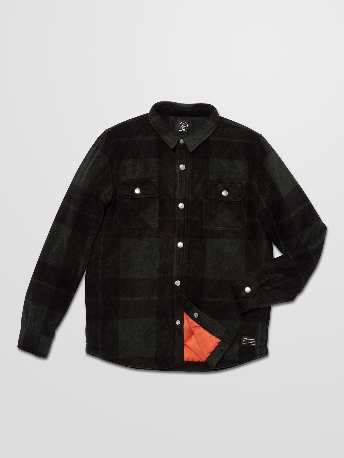 Bowered Fleece Over-shirt - STONE CULTURE BLUE - (BOYS) (C5832101_SCB) [F]