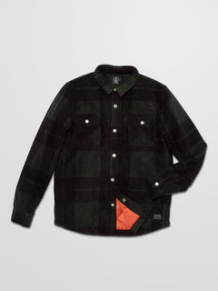 Bowered Fleece Over-shirt - STONE CULTURE BLUE - (BOYS) (C5832101_SCB) [F]