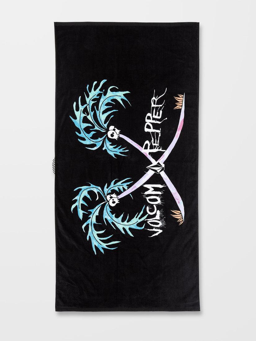 V ENT PEPPER TOWEL (D6722301_BLK) [F]