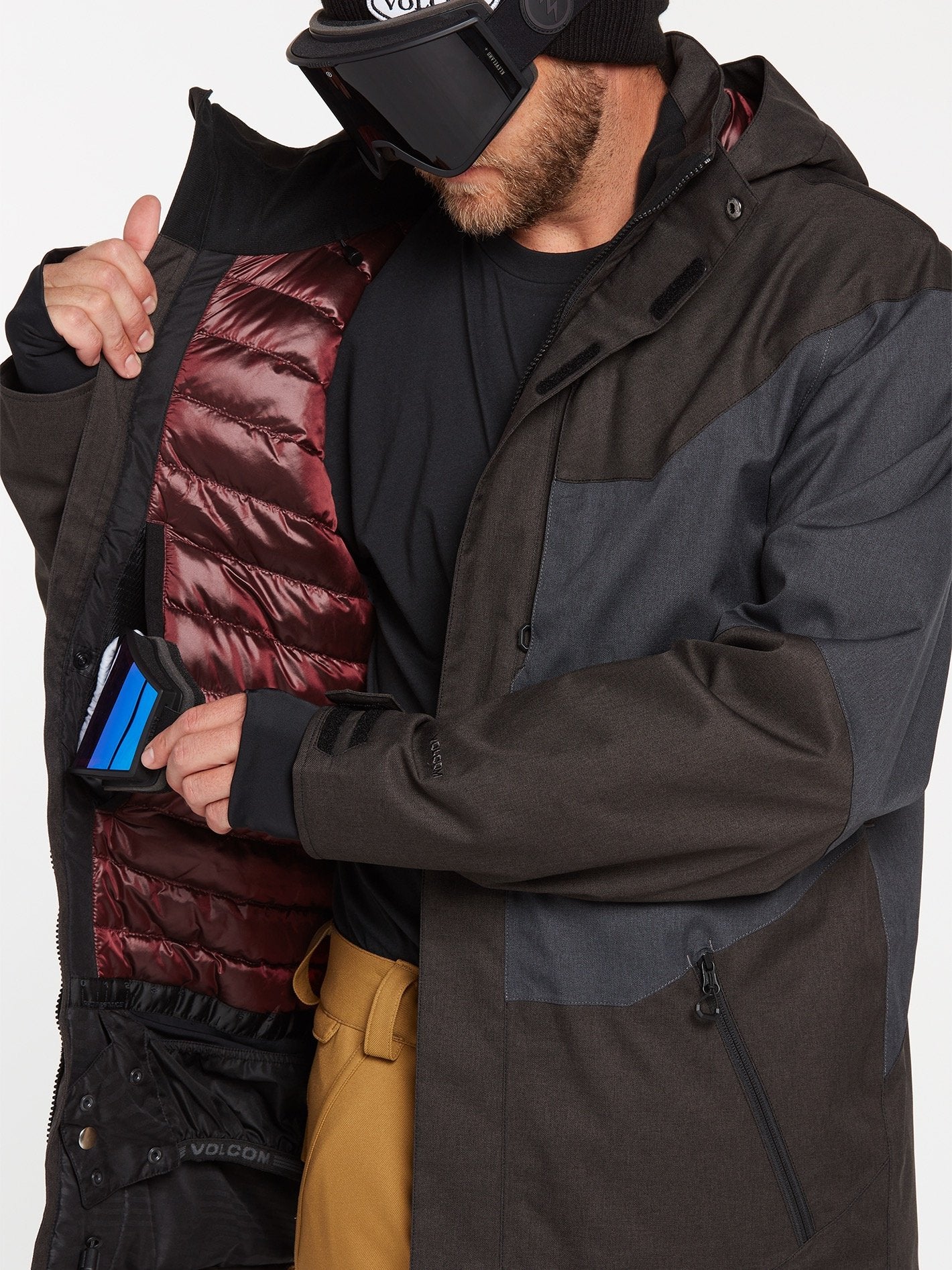 VOLCOM ANDERS 2L TDS ジャケット L Anders 2L TDS Inf Jacket - BLACK | Volcom Deutschland