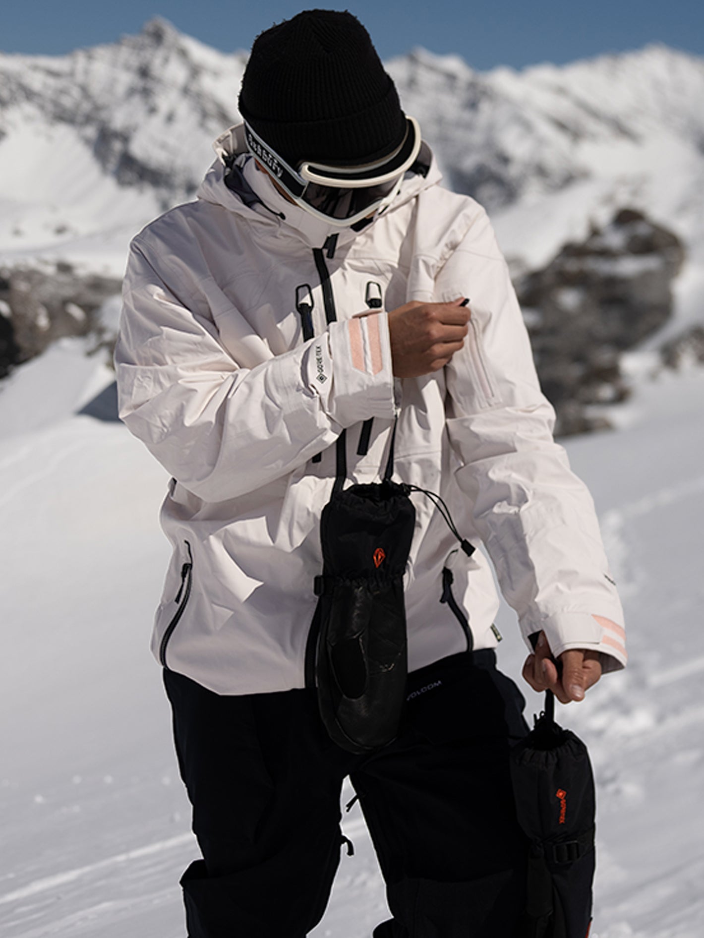 Mens L Gore-Tex Jacket - Black | Volcom Japan