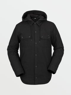 Field Insulated Flannel Jacket - BLACK ON BLACK (G1652200_BKB) [F]